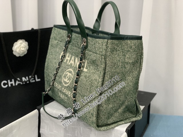 Chanel專櫃經典旅遊購物袋系列女包 香奈兒秋冬新色大號中小號沙灘牛仔帆布包 djc5786